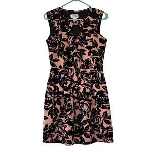 3/$20 Sweet Storm Black Floral on Pink Mini Dress